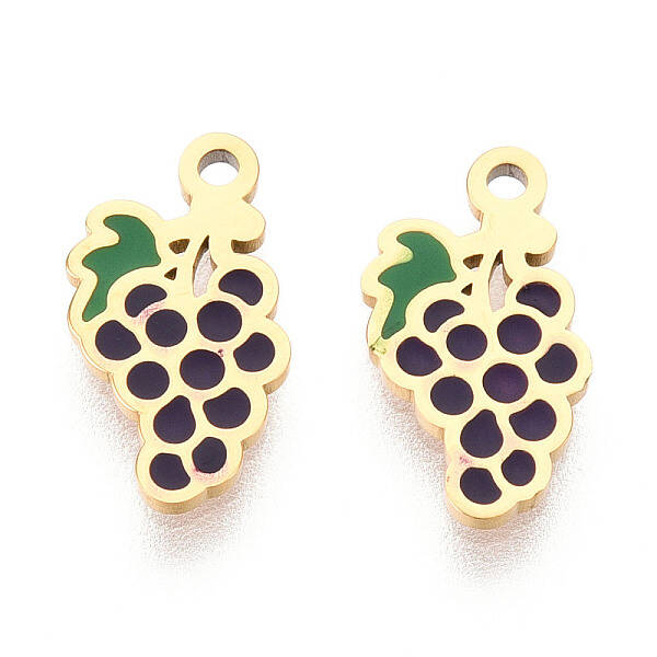304 Stainless Steel Enamel Charms