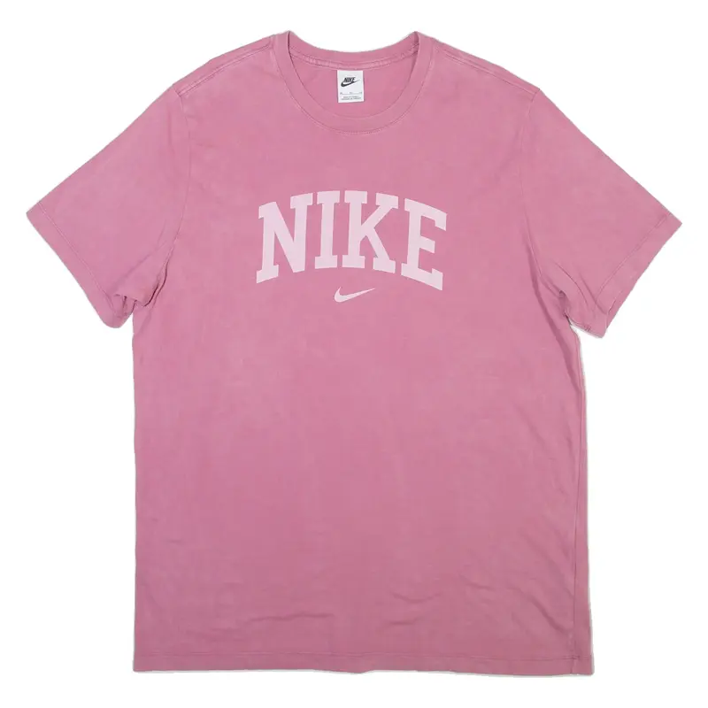 NIKE Mens T-Shirt Pink Crew Neck XL