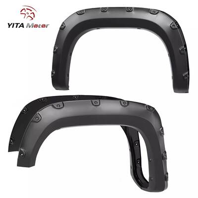 YITAMOTOR® Fender Flares for 07-13 GMC Sierra 1500 / 07-14 2500HD 3500HD Pocket Rivet 78.7\