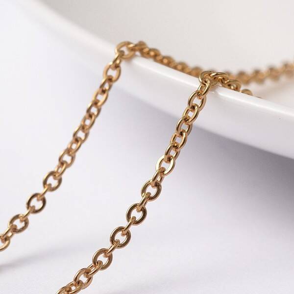 3.28 Feet PVD Vacuum Plating 304 Stainless Steel Cable Chains