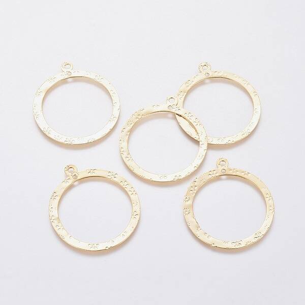 201 Stainless Steel 2-Loop Link Pendants