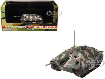 Hetzer (Mid Prod) Tank Destroyer T-040, Marika, 2nd Hungarian Panzer Division, Balaton (1945) German Army 1/72 Diecast Mode...