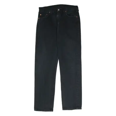 LEVI'S Mens Jeans Black Regular Straight W34 L32