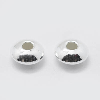 925 Sterling Silver Corrugated Spacer Beads