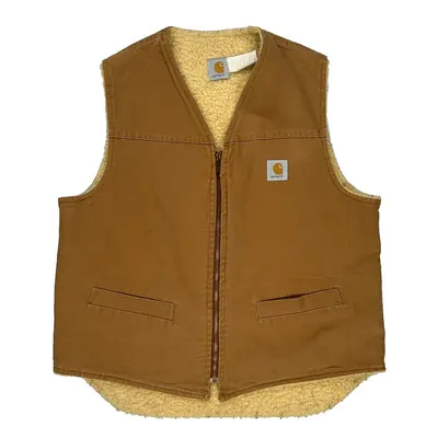 Carhartt Gilet - XL Brown Cotton