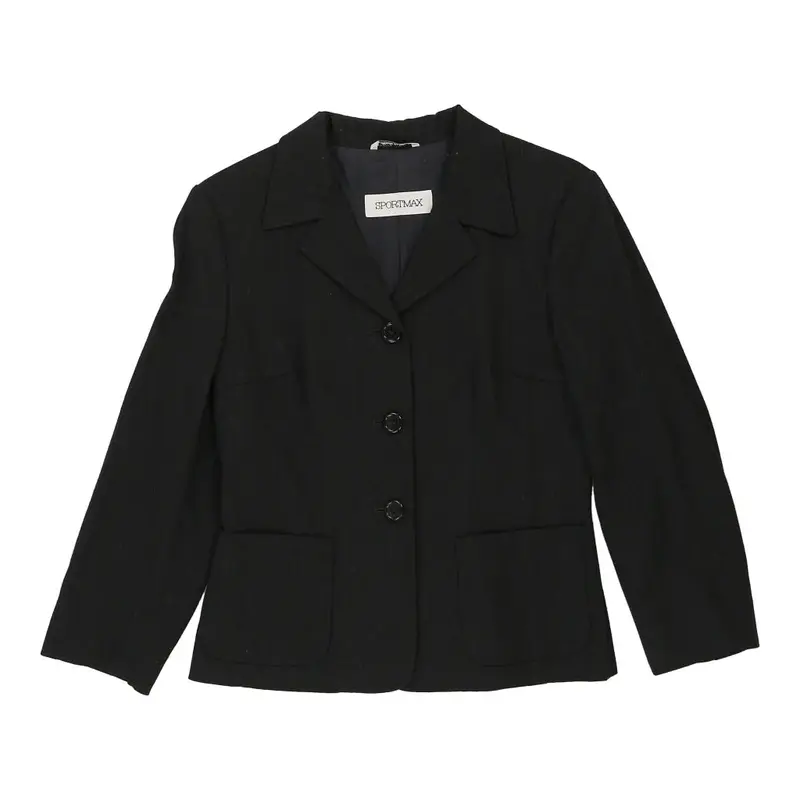 Sportmax Blazer - Small Grey Wool | Size: small