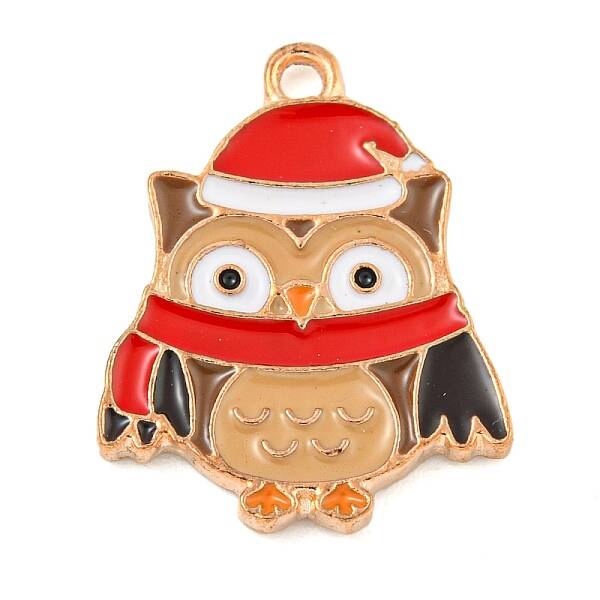Christmas Theme Alloy Enamel Pendants
