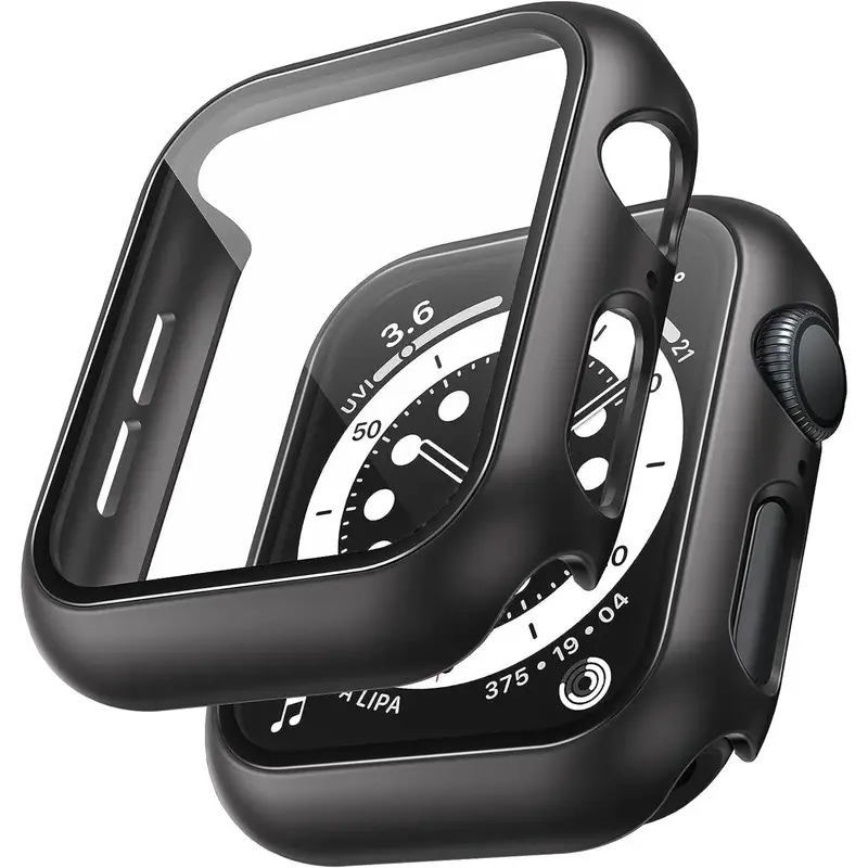 Smart Watch Tempered Glass Screen Protector, 1 Count Minimalistic Dust-proof Watch Screen Protective Cover Compatible With Ap...
