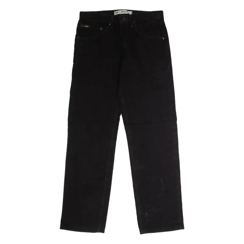LEE Mens Jeans Black Regular Straight W30 L30