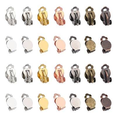 Brass Clip-on Earring Settings