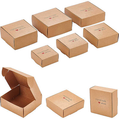 24Pcs 6 Styles Paper with PVC Candy Boxes