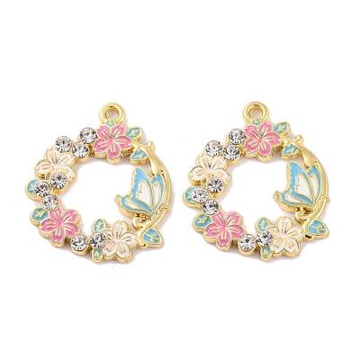 Rack Plating Alloy Enamel Pendants