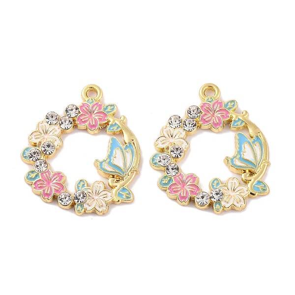 Rack Plating Alloy Enamel Pendants