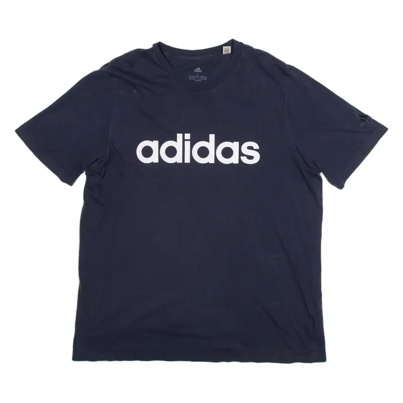 ADIDAS Mens T-Shirt Blue Long Sleeve L