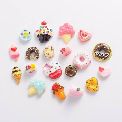 Food Resin Cabochons