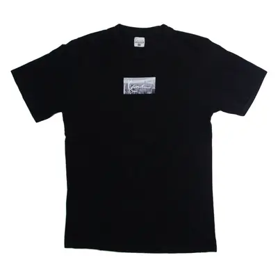 KARL KANI Mens T-Shirt Black Crew Neck XL