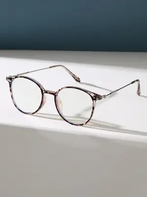 Unisex Street Trend Round Frame Eyeglasses (1 Pair), Trendy Simple Style Eyeglasses for Everyday Use, Fashion Accessories for...