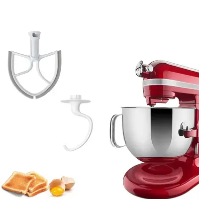 Beater Blade, Dough Hook for KitchenAid 5-6QT Bowl-lift Stand Mixer, Accessories and Attachments for Kitchen Aid