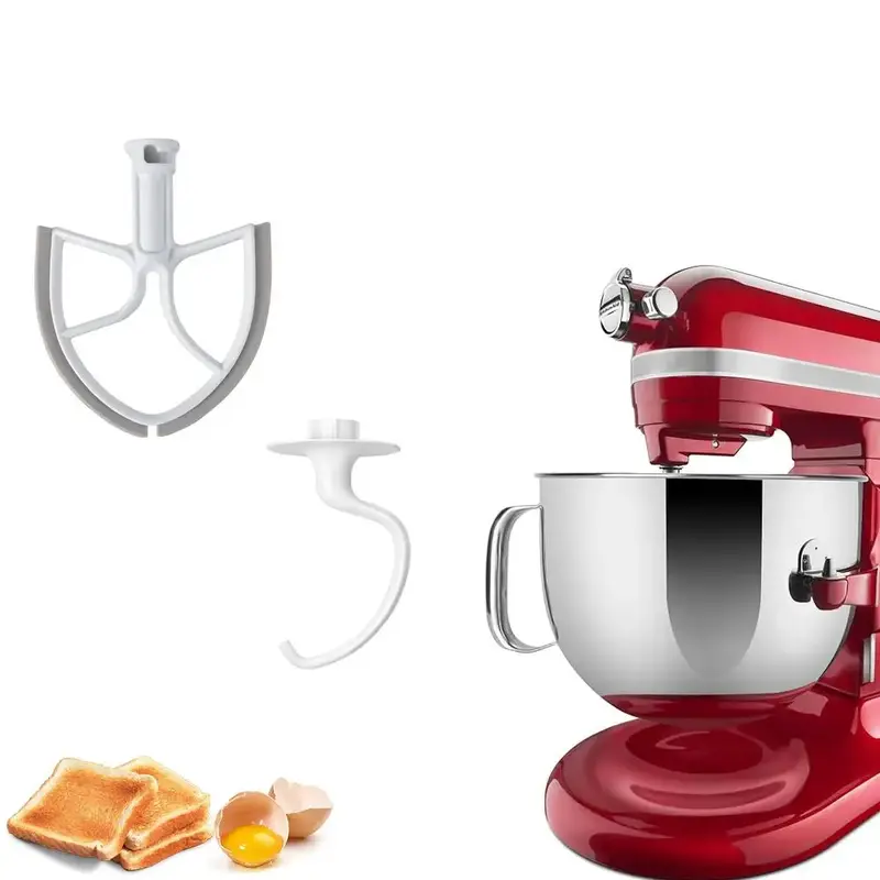 Beater Blade, Dough Hook for KitchenAid 5-6QT Bowl-lift Stand Mixer, Accessories and Attachments for Kitchen Aid