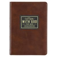 One Minute with God for Men 365 Devotions, Brown Faux Leather Flexcover Imitation Leather