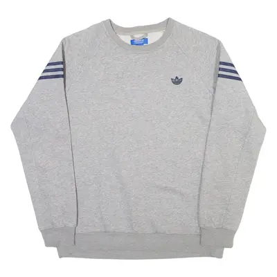 ADIDAS ORIGINALS Mens Sweatshirt Grey Crew Neck L