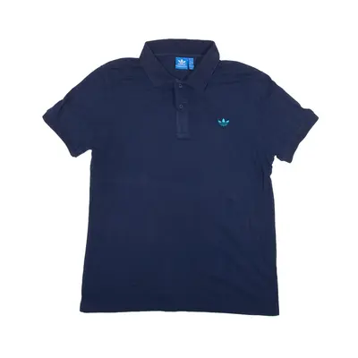 ADIDAS 2014 Polo Shirt Blue Short Sleeve Mens L