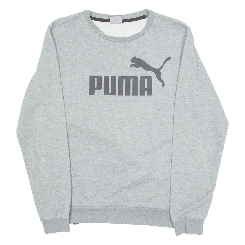 PUMA Mens Sweatshirt Grey Crew Neck S