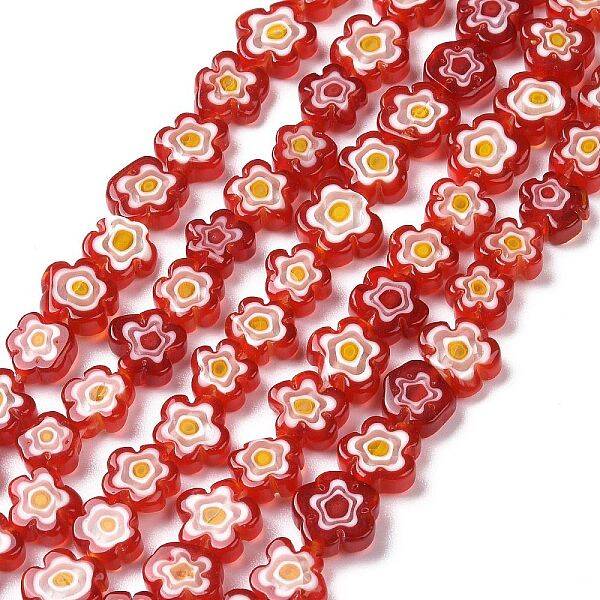 Handmade Millefiori Glass Bead Strands