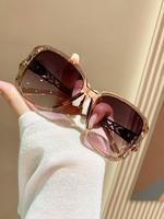 Summer 2024 Square Frame Oversized Sunglasses, Rich Girl Trendy Sunglasses, Sunglasses 2025 Women, Lightweight and Durable St...