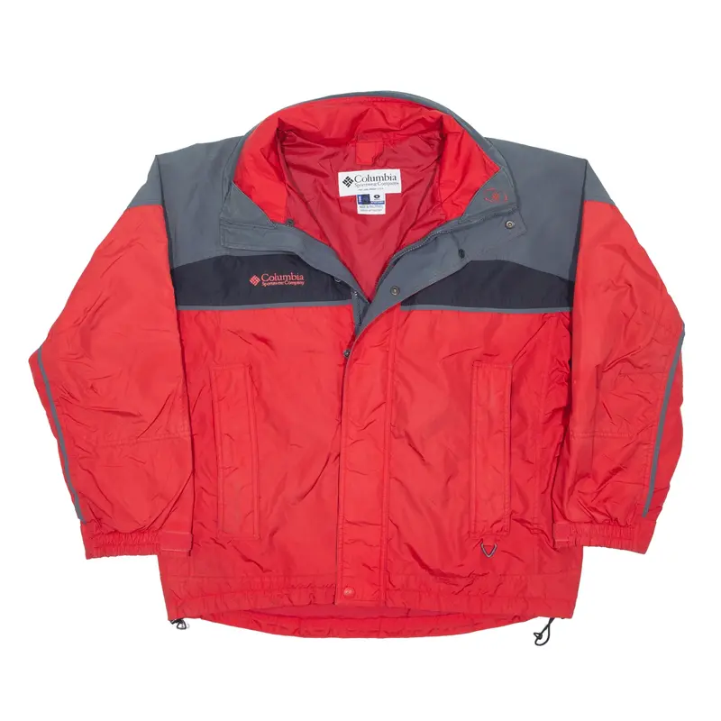 COLUMBIA Bugaboo Rain Jacket Red Mens M