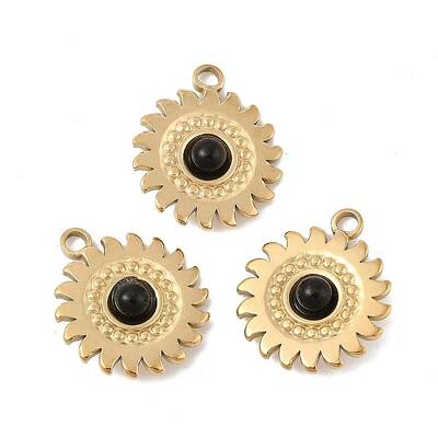 Natural Black Onyx(Dyed & Heated) Pendants