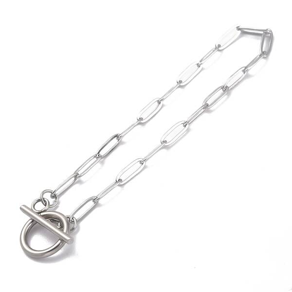 Tarnish Resistant 304 Stainless Steel Paperclip Chain Bracelets