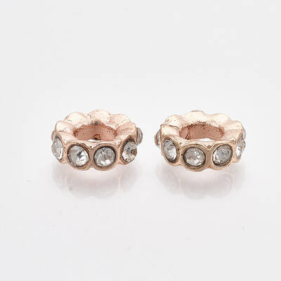 Rose Gold Plated Alloy European Beads