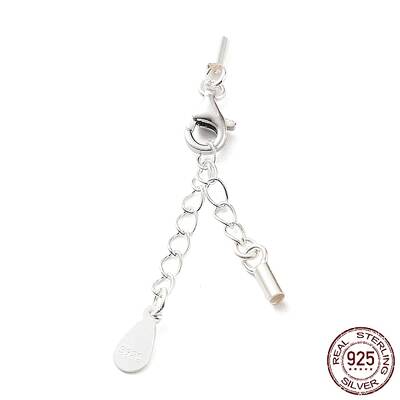 925 Sterling Silver Curb Chain Extender