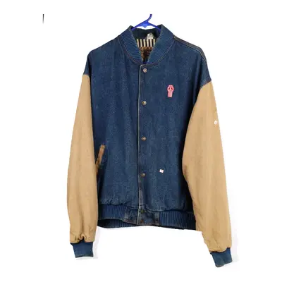 Turning Point Varsity Jacket - Large Blue Cotton