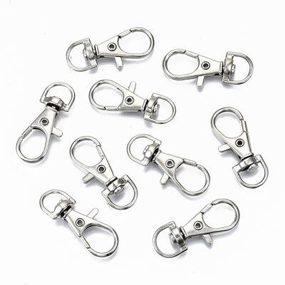Alloy Swivel Lobster Claw Clasps