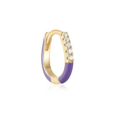925 Sterling Silver Star Hoop Earrings