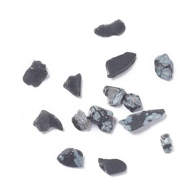 Natural Snowflake Obsidian Chips