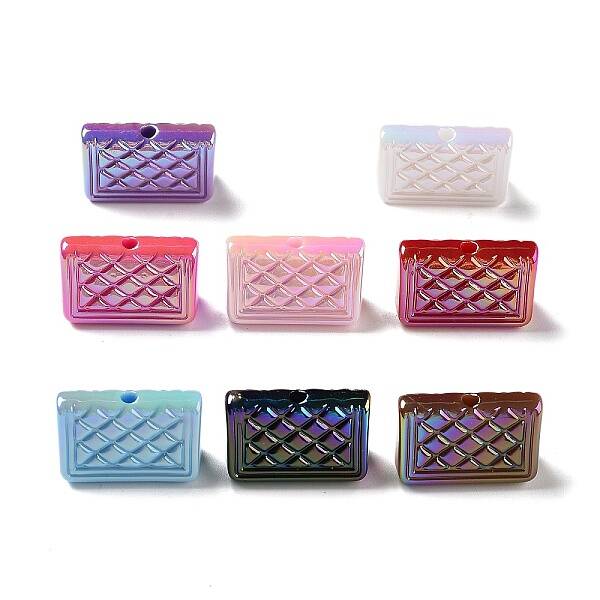 UV Plating Iridescent Acrylic Beads