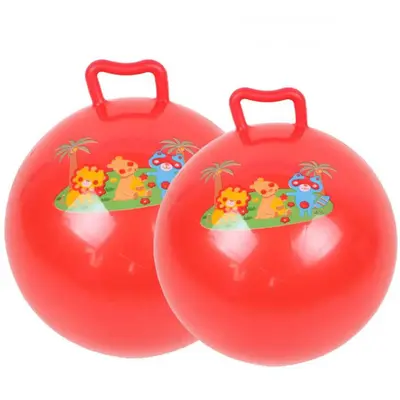 Garvee Fun Cartoon Bouncy Bounce Stick Ball for Kids with Handle – 20cm Inflatable PVC Jumping Toy – Indoor & Outdoor Act...