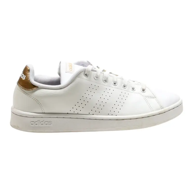 ADIDAS Advantage Sneaker Trainers White Leather Womens UK 9.5