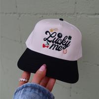 Lucky Me Charms Embroidered Vintage Trucker Hat