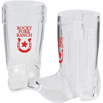 100 Customized 1.5 oz Mini Cowboy Boot - BPA Free