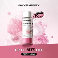 Oxyenergy Marine Collagen Beauty Capsules, for Skin, Hair, and Nails, Dual Peptides, 60&180 capsules/bottle Vita Pink Multi c...