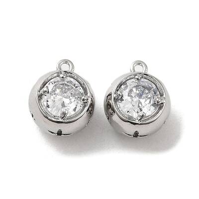 Brass with Glass Rhinestone Charms