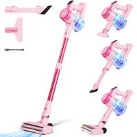 Dezkly Cordless Vacuum Cleaner, 300W 23KPa Lightweight Stick Vacuum with 48mins Runtime Battery, 3 Suction, LED Display, Powe...