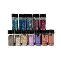 SALE 2oz Glitter Shakers - Assorted Colors in Clear Containers - Not Drinkware