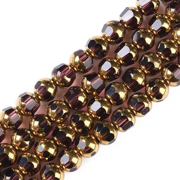 Electroplate Glass Beads Strands