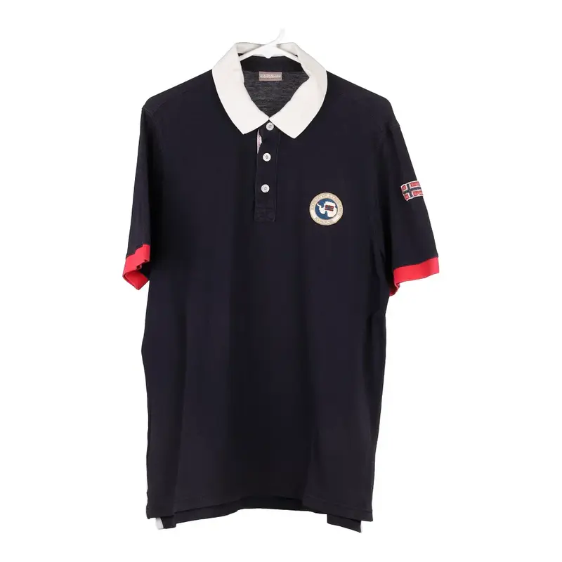 Napapijri Polo Shirt - XL Navy Cotton