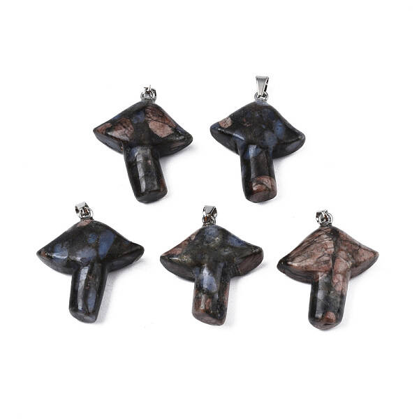 Natural Glaucophane Pendants